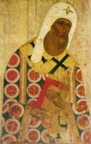 Image - Metropolitan Petro (Ratensky) of Kyiv (15th century Muscovite icon).